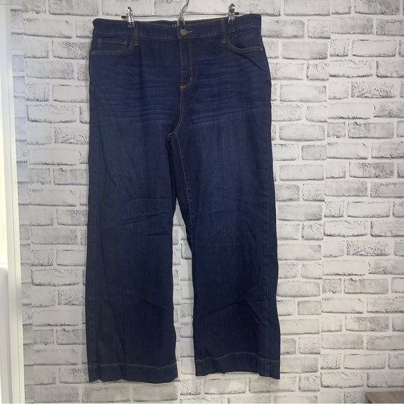a.n.a Denim - A.N.A Wide Leg High Rise Plus Size Jeans 18W